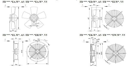 Вентилятор осевой ZIEHL-ABEGG FB050-4EK.4I.V4S Ziehl-Abegg Вентилятор осевой ZIEHL-ABEGG FB050-4EK.4I.V4S Ziehl-Abegg